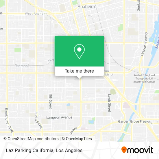 Laz Parking California map