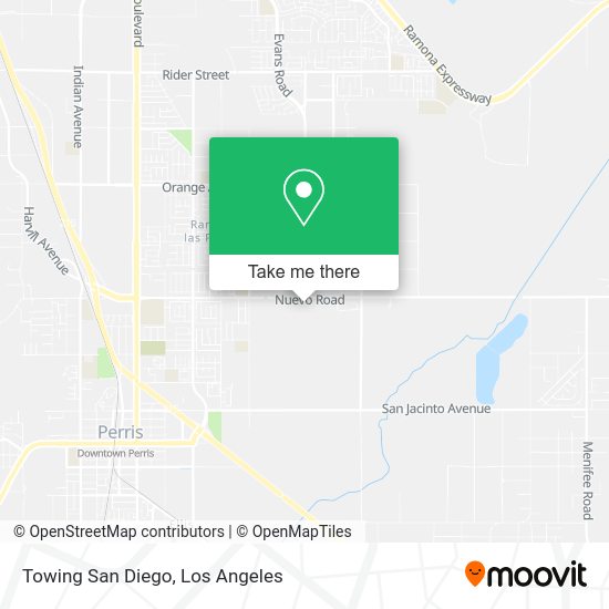 Towing San Diego map