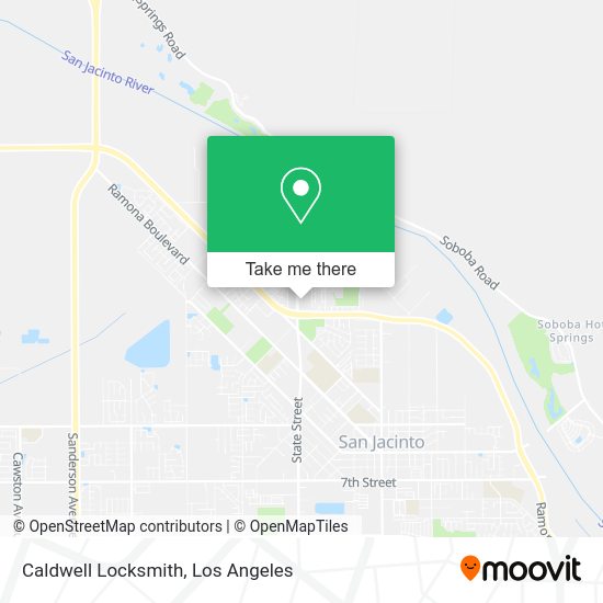 Caldwell Locksmith map