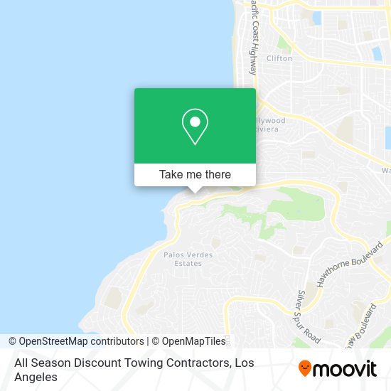 All Season Discount Towing Contractors map