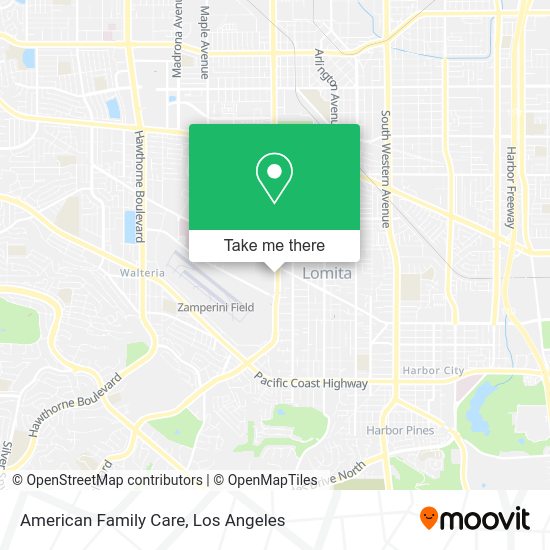 American Family Care map