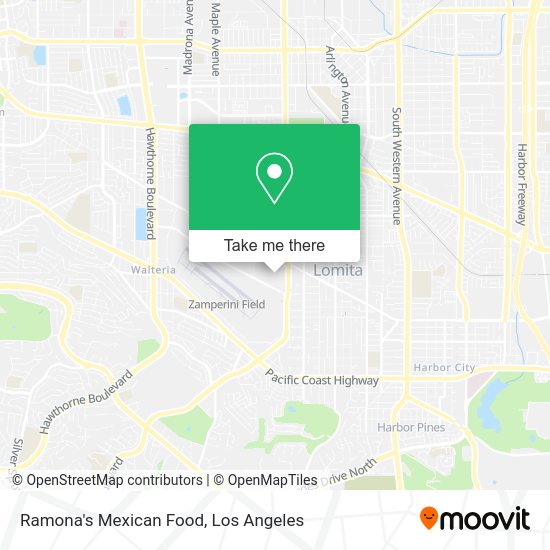 Mapa de Ramona's Mexican Food