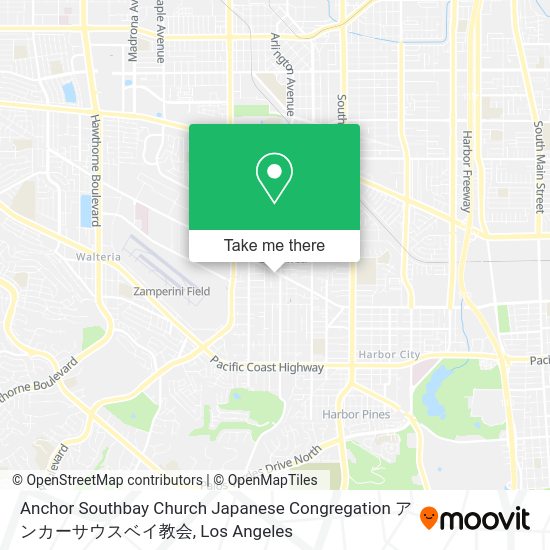 Anchor Southbay Church Japanese Congregation アンカーサウスベイ教会 map