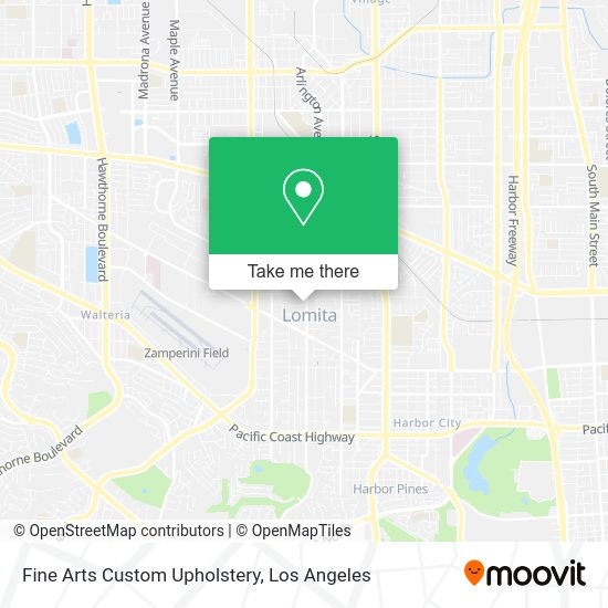 Fine Arts Custom Upholstery map