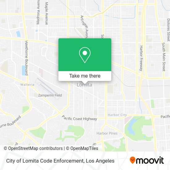 City of Lomita Code Enforcement map