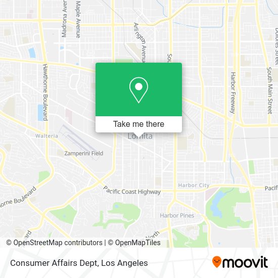 Consumer Affairs Dept map