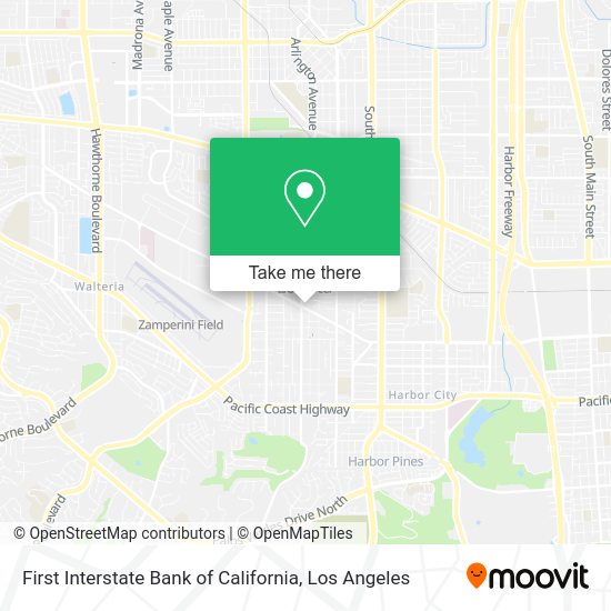 First Interstate Bank of California map