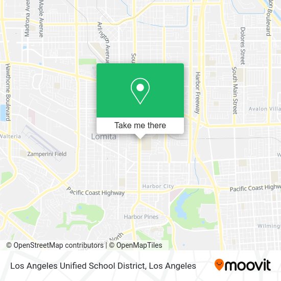Mapa de Los Angeles Unified School District