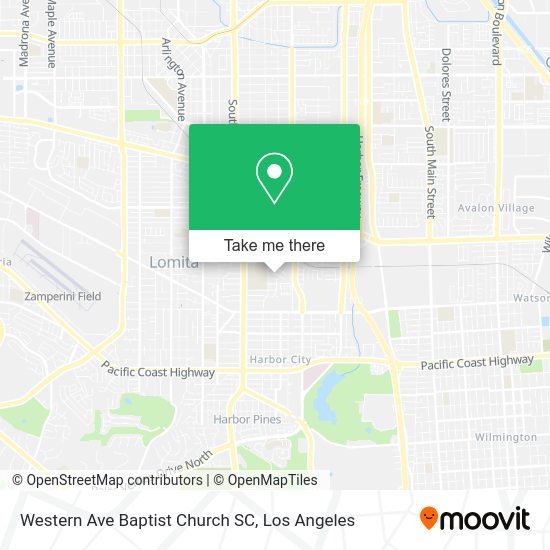 Mapa de Western Ave Baptist Church SC