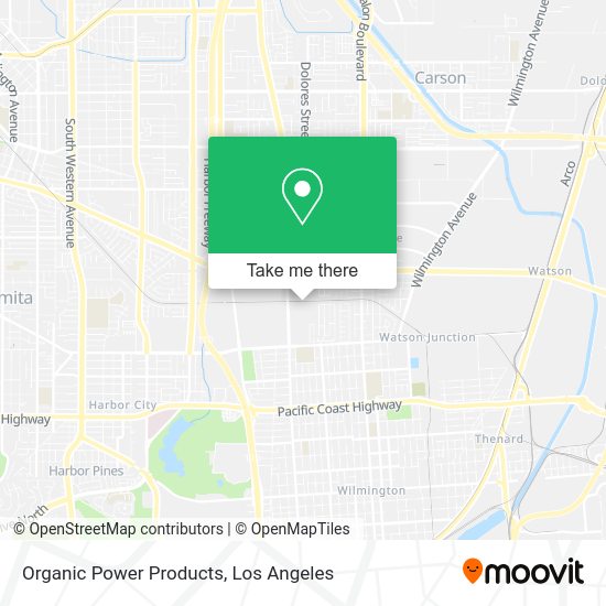 Organic Power Products map