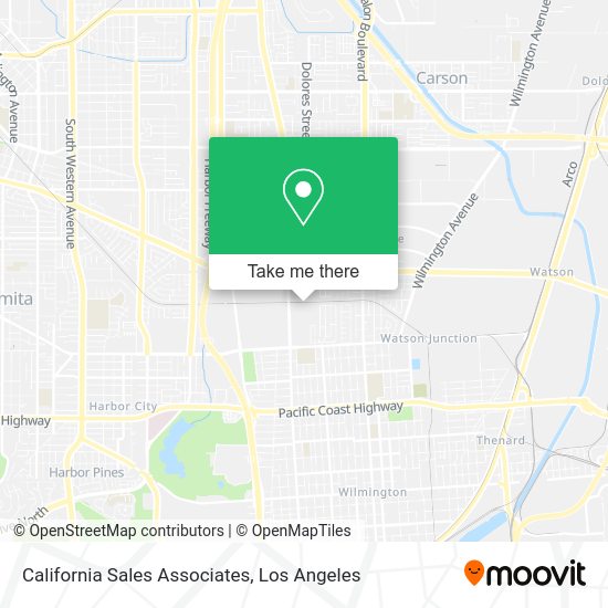 Mapa de California Sales Associates