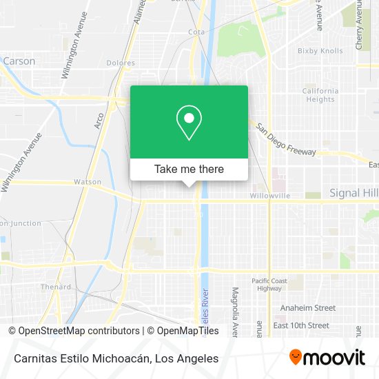Mapa de Carnitas Estilo Michoacán