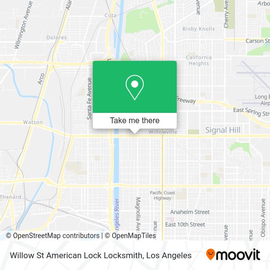 Willow St American Lock Locksmith map