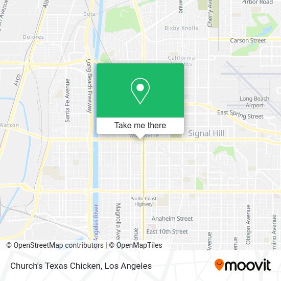 Church's Texas Chicken map