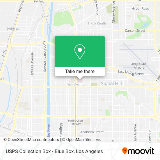 USPS Collection Box - Blue Box map
