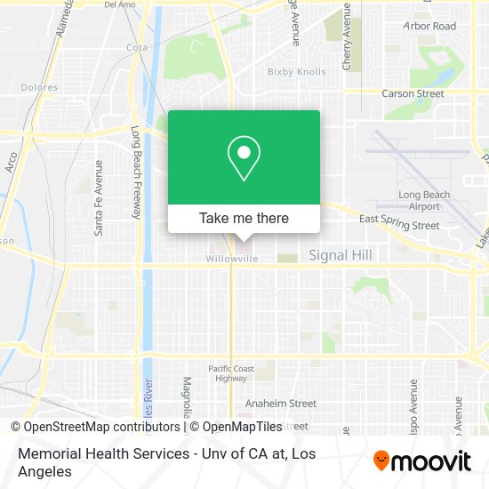 Memorial Health Services - Unv of CA at map