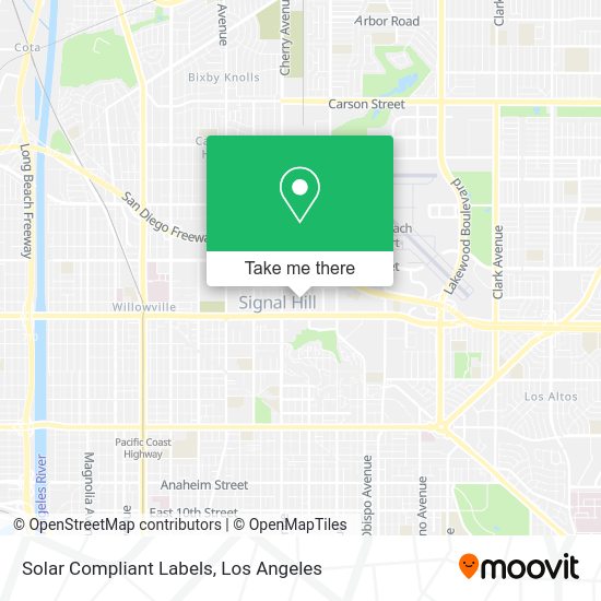 Solar Compliant Labels map