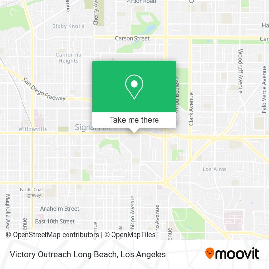 Victory Outreach Long Beach map