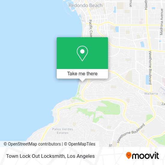 Town Lock Out Locksmith map