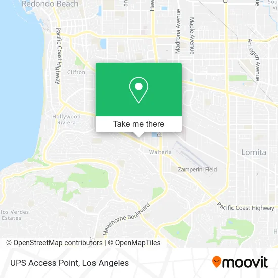 UPS Access Point map