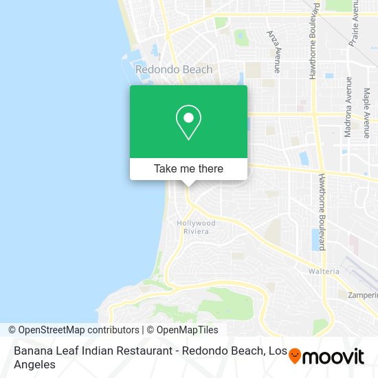 Banana Leaf Indian Restaurant - Redondo Beach map