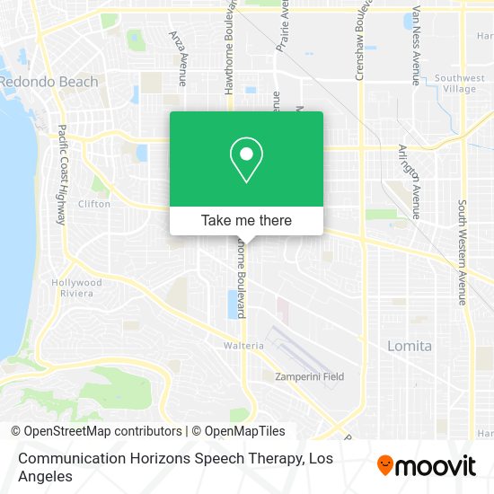 Communication Horizons Speech Therapy map