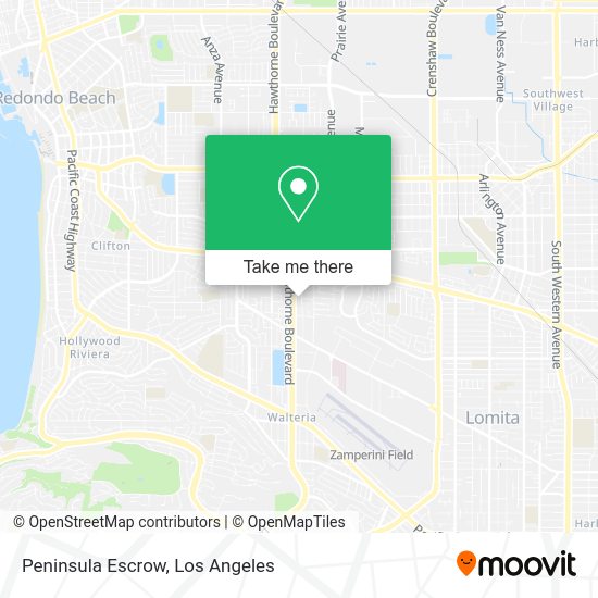 Peninsula Escrow map
