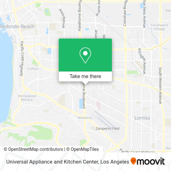 Universal Appliance and Kitchen Center map