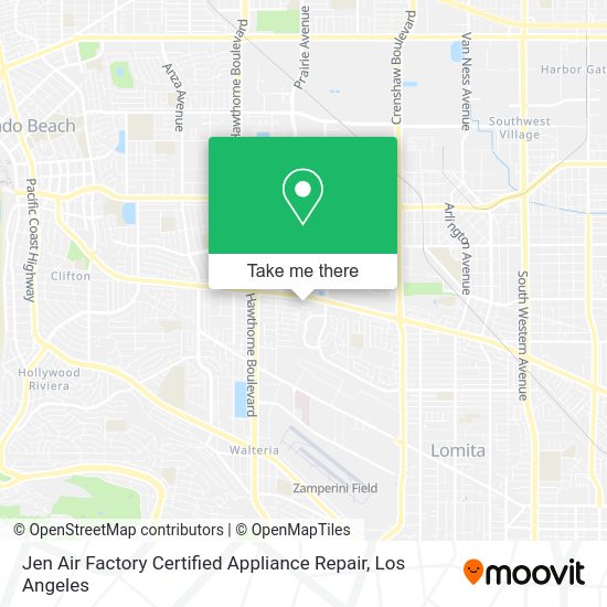 Mapa de Jen Air Factory Certified Appliance Repair