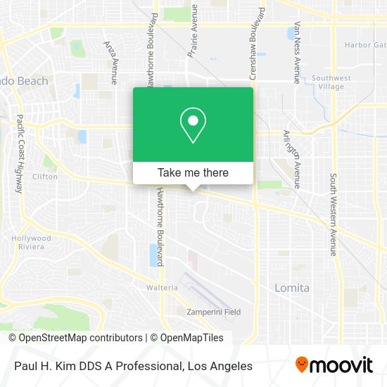 Paul H. Kim DDS A Professional map