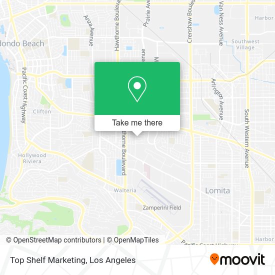 Top Shelf Marketing map