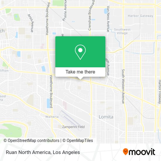 Ruan North America map