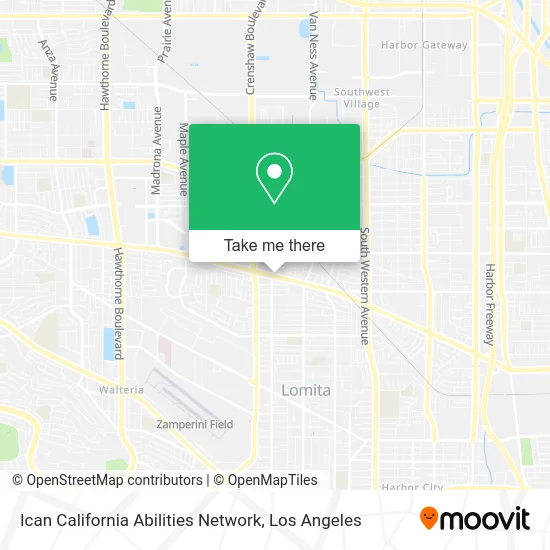 Mapa de Ican California Abilities Network