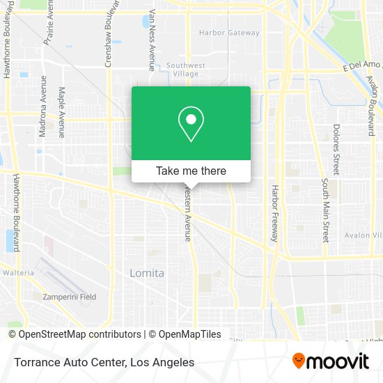 Torrance Auto Center map
