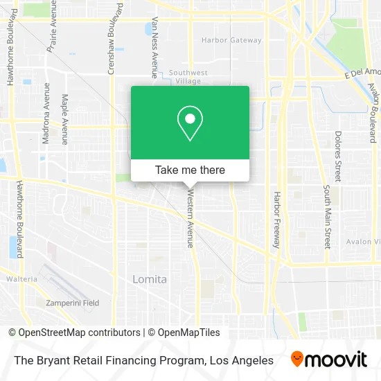 Mapa de The Bryant Retail Financing Program
