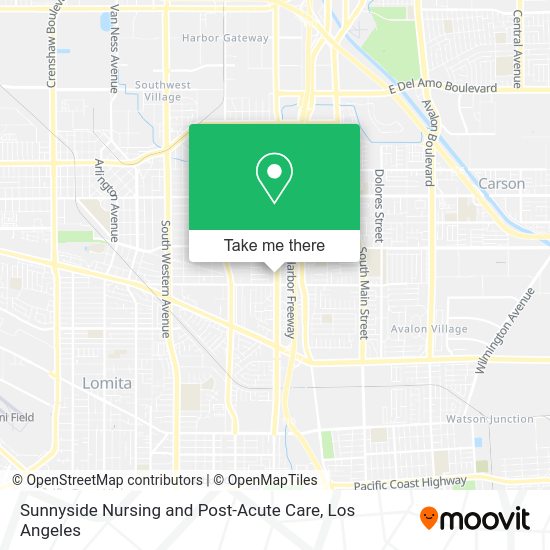 Sunnyside Nursing and Post-Acute Care map