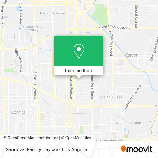 Sandoval Family Daycare map
