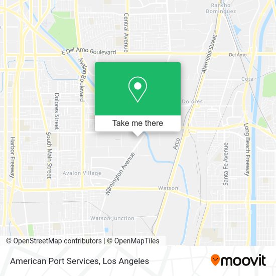 American Port Services map