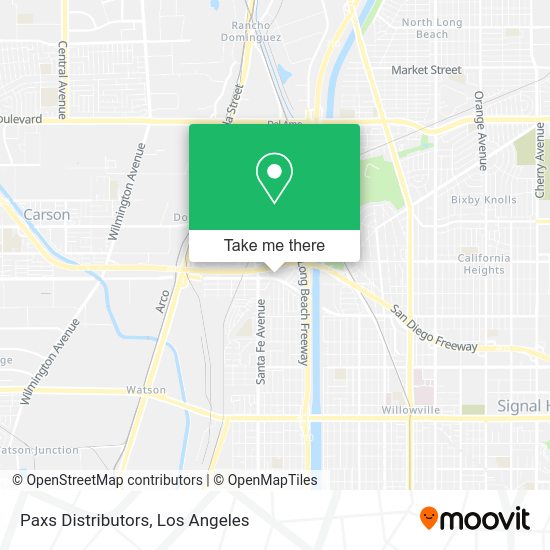Paxs Distributors map