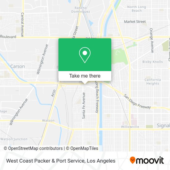 Mapa de West Coast Packer & Port Service