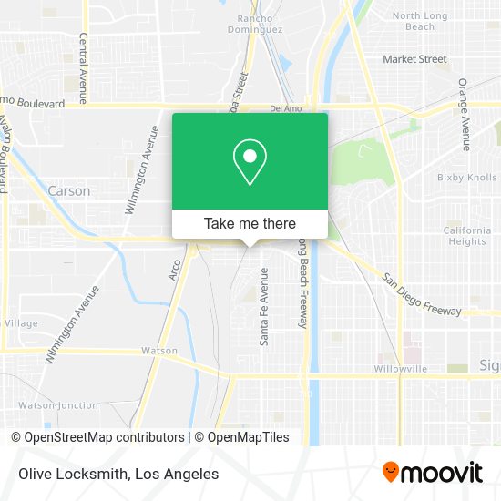 Mapa de Olive Locksmith