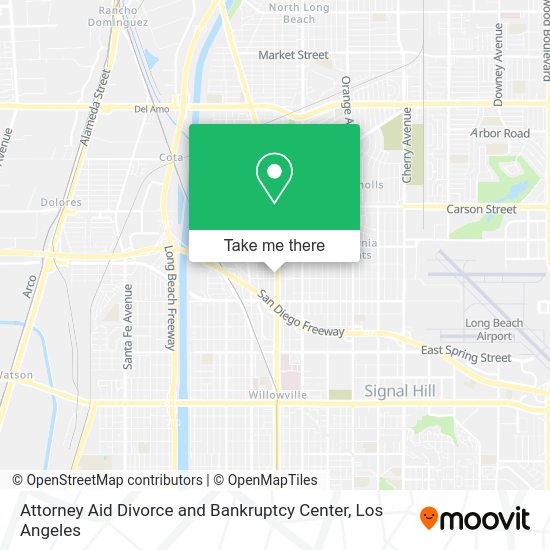 Attorney Aid Divorce and Bankruptcy Center map