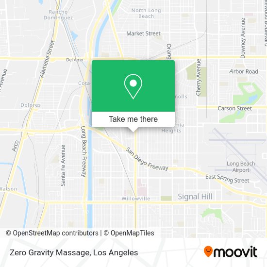 Zero Gravity Massage map