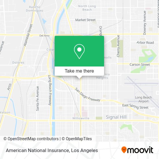 American National Insurance map