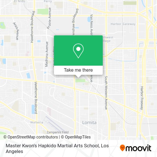Mapa de Master Kwon's Hapkido Martial Arts School