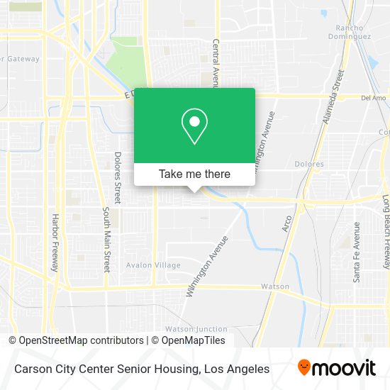 Carson City Center Senior Housing map