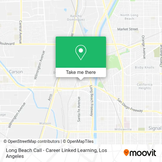 Long Beach Call - Career Linked Learning map