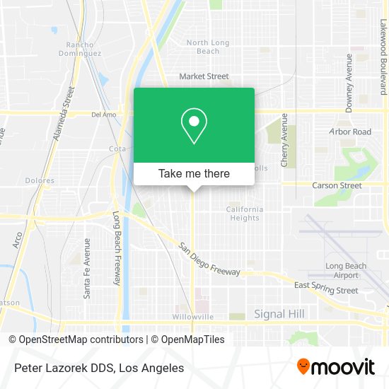 Peter Lazorek DDS map