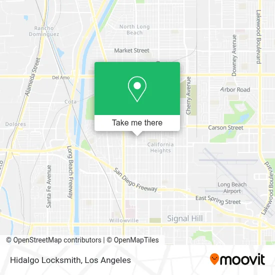 Hidalgo Locksmith map