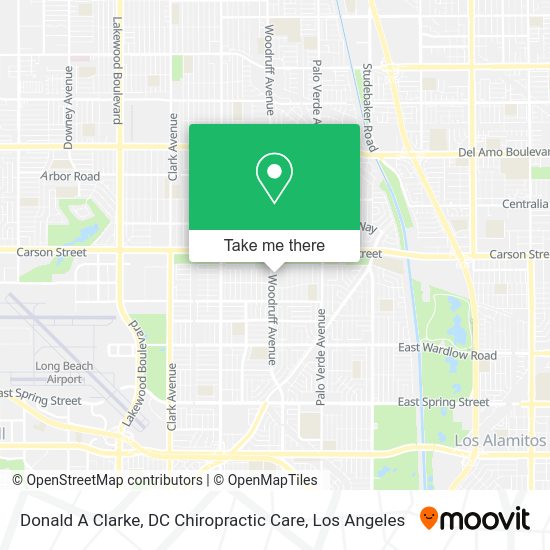 Donald A Clarke, DC Chiropractic Care map